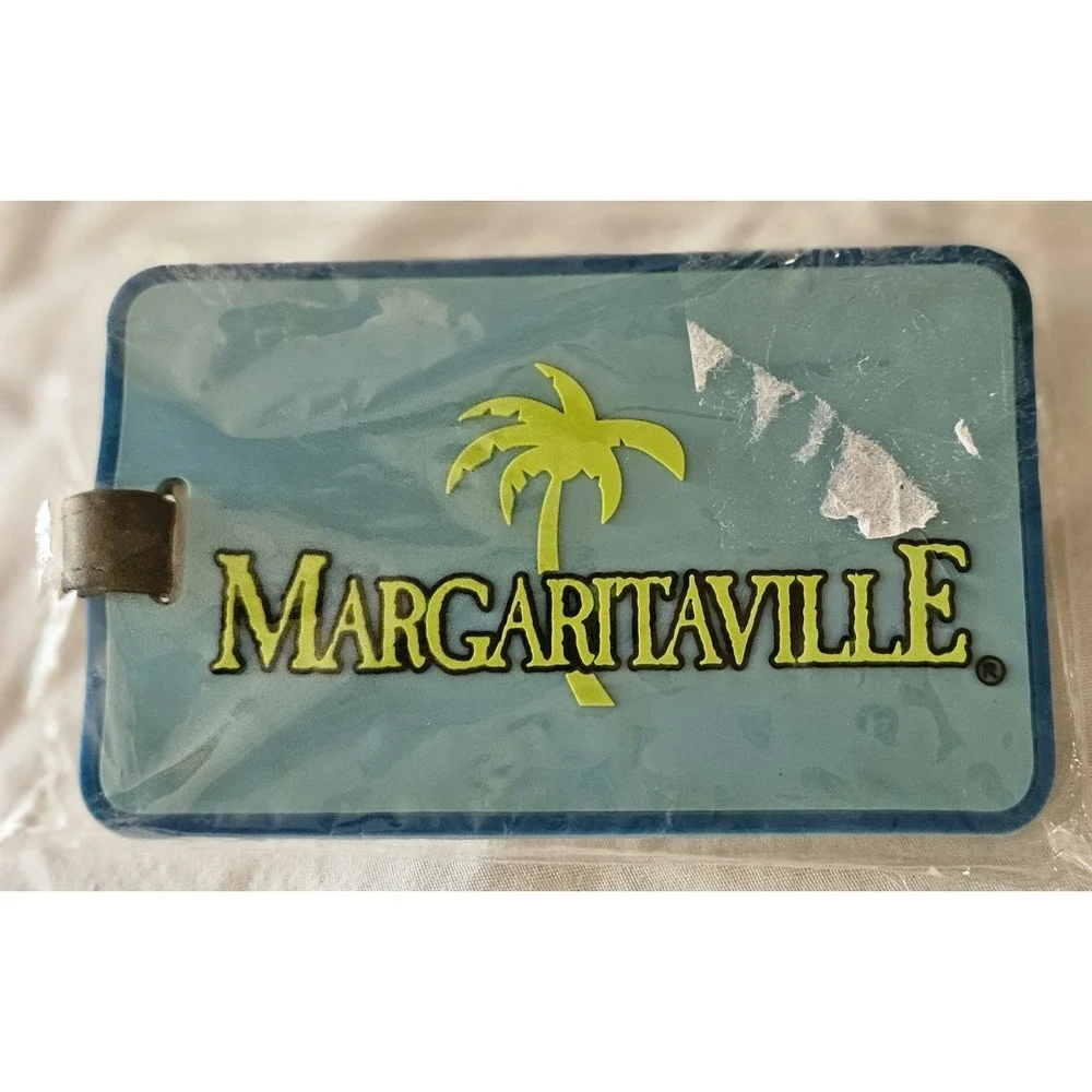 Margaritaville Blue Palm Tree Luggage Tag Travel ID Tag New Sealed